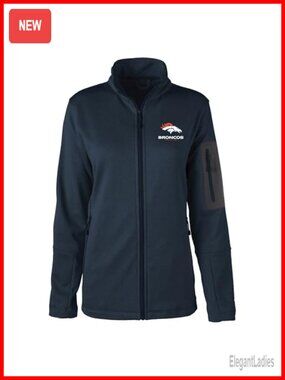 Womens NFL Denver Broncos Full Zip Teflon Softshell Jacket